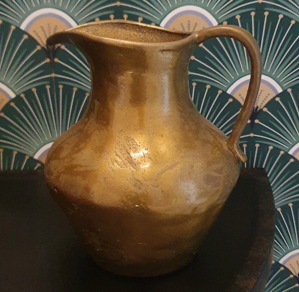 Ibric - Bronz aurit - Carafă bronz antic 2.5 #1.0