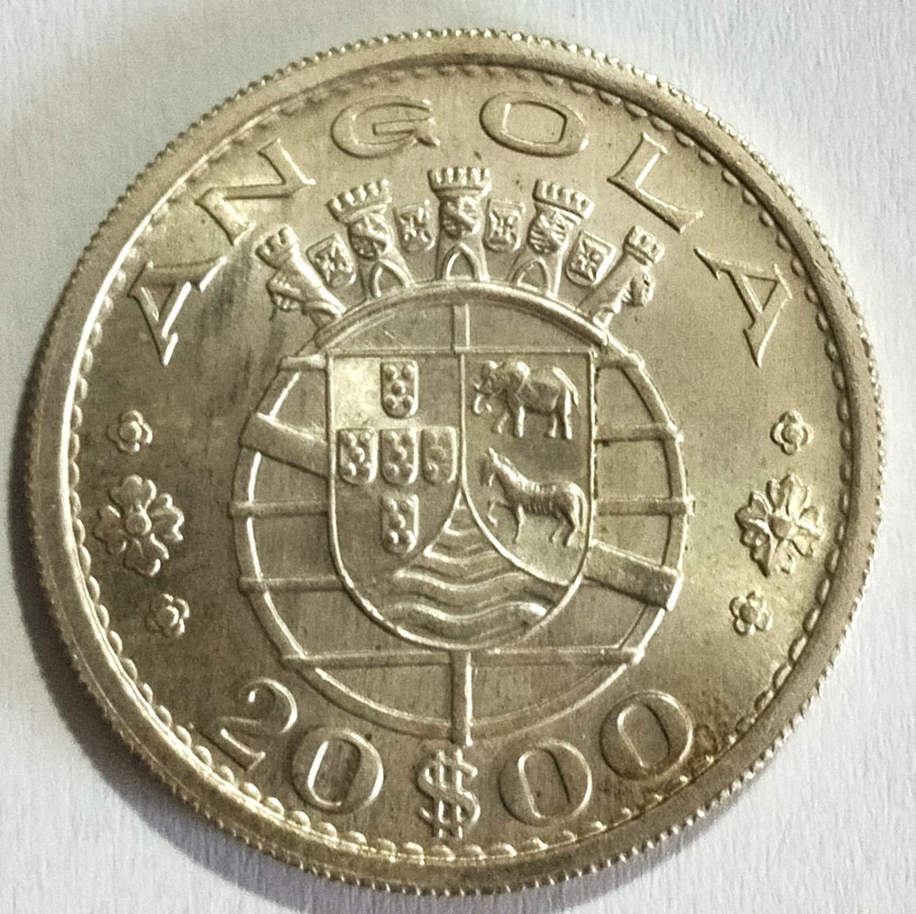 葡屬西非. Republic. 20 Escudos - 1952 + 1955 - 2 Moedas  (沒有保留價) #1.0