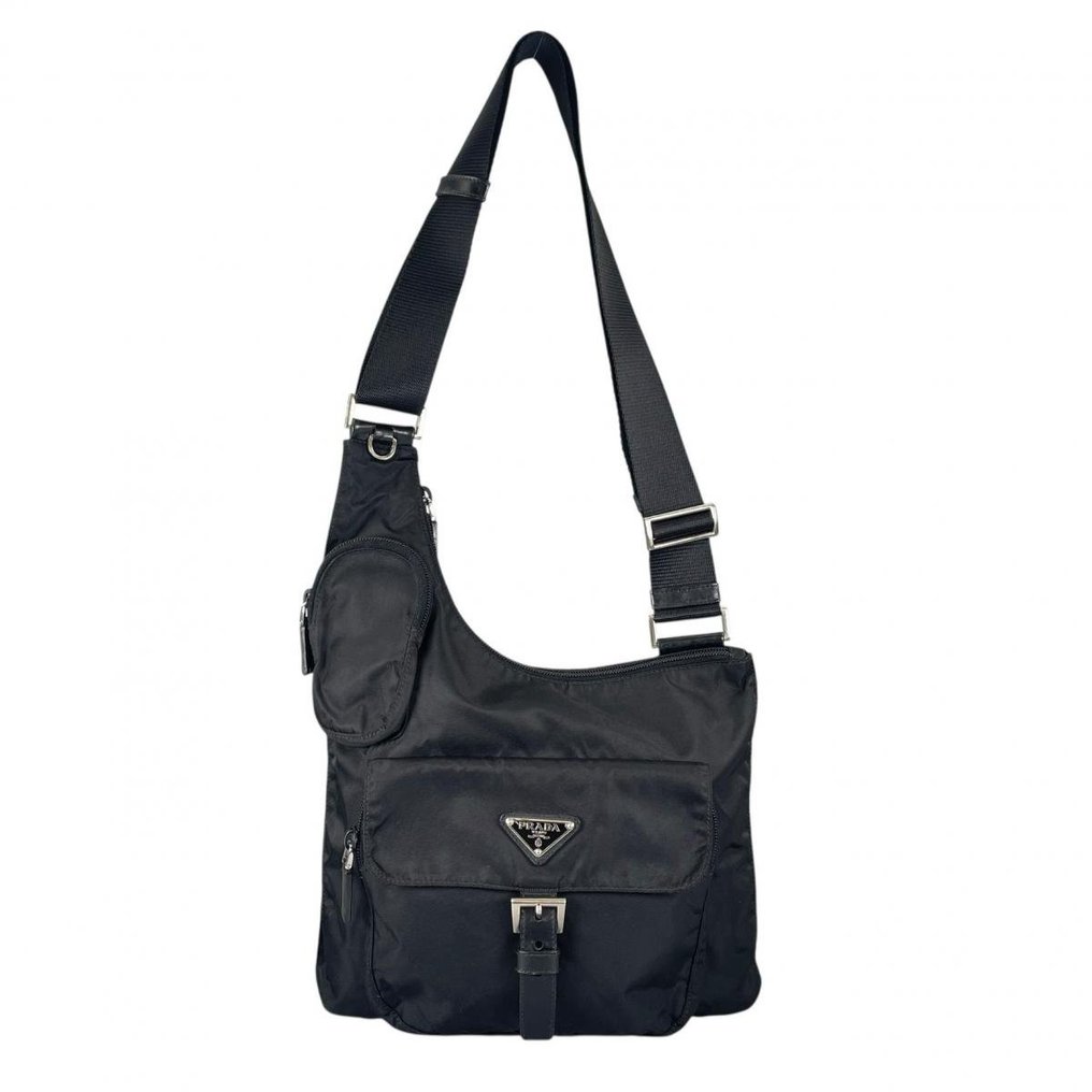 Prada - Triangular logo - Axelremsväska #1.0