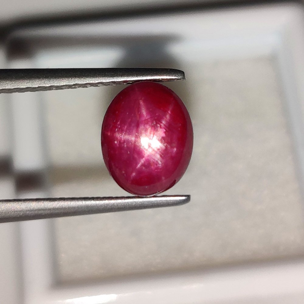 没有保留价 - 1 pcs  紫色, 红色 星彩红宝石  - 3.61 ct - 国际宝石研究院（IGI） - 太棒了，Star！ #3.2