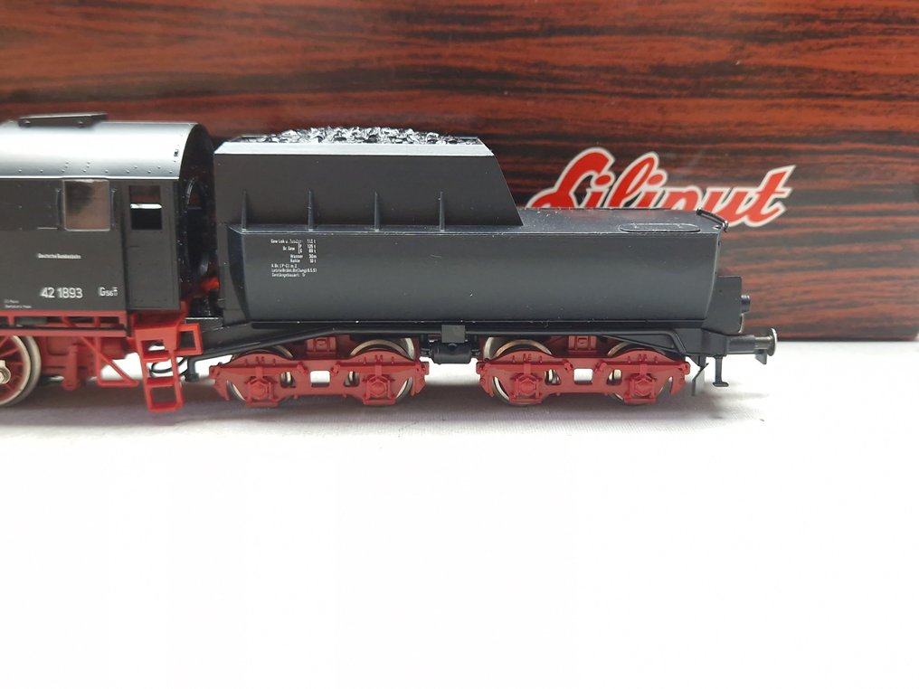 Liliput H0 - 42 03 - Ατμομηχανή με όχημα μεταφοράς (1) - BR 42 1893 - DB #4.3