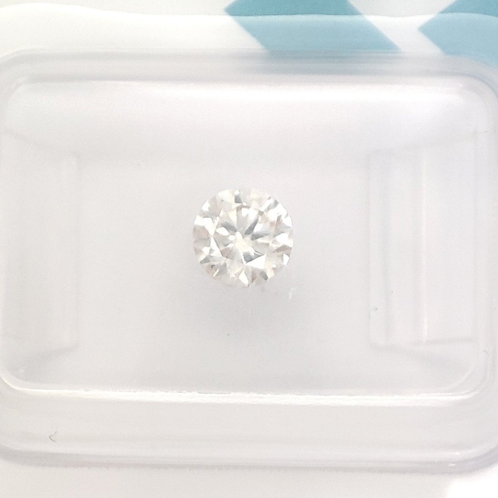没有保留价 - 1 pcs 钻石 (天然) - 0.50 ct - 圆形 - H - SI1 微内含一级 - 国际宝石研究院(IGI) #1.0