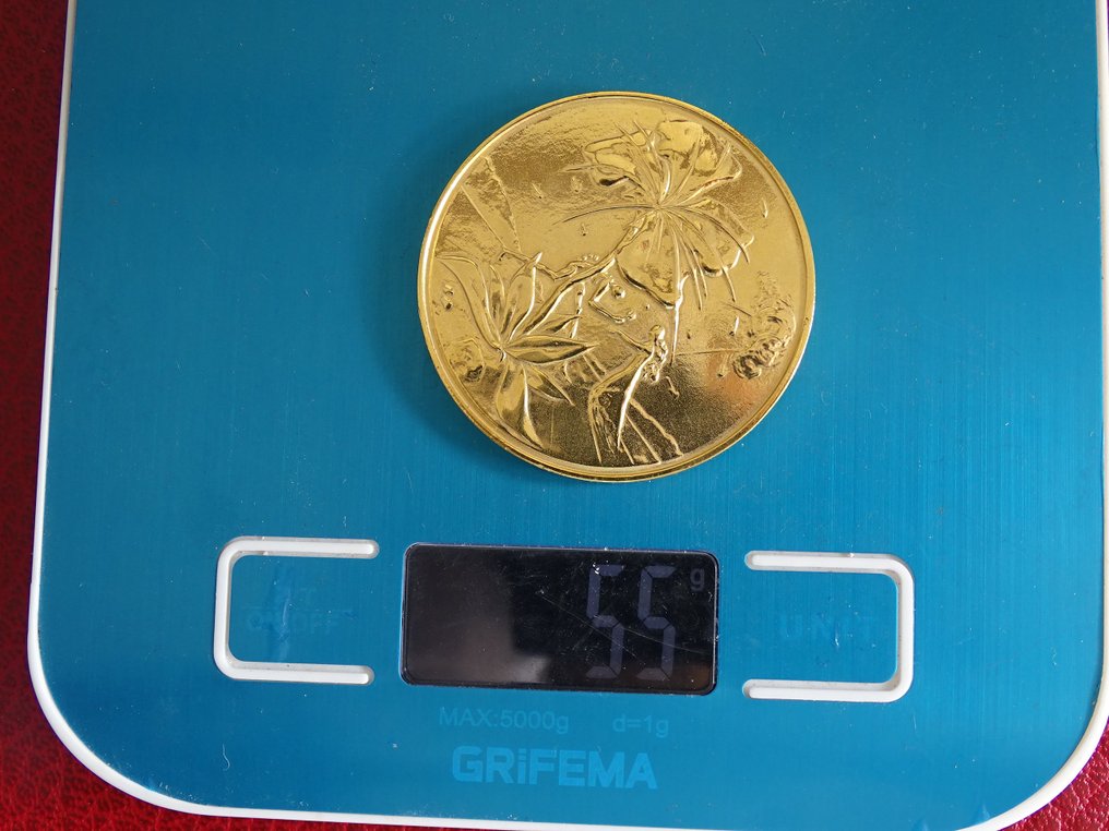 After Salvador Dali - Sculpture, Reuben- Tribe 24 carat gold finished - 5 cm - Gold plated - 1973 #1.0
