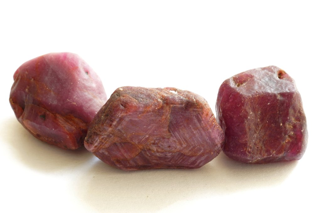 Rubin 207 karat rå rubinkrystaller, ubehandlede- 41.5 g - (3) #4.3