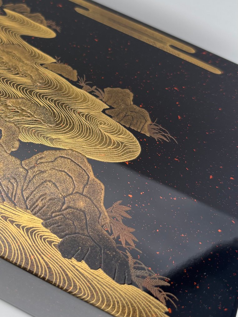 Aizu-nuri 【Aizu Lacquerware】会津塗 - 盒 - 漆器、金粉、蒔絵 - 会津漆器【 会津漆器】 #3.2