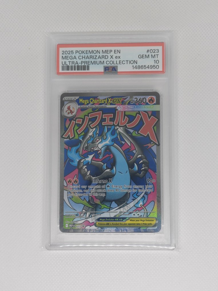 Pokémon - 2 Graded card - Mega Charizard X, Oricorio Sequential #023, #024 Foil, Illustration complète - PSA 10 #1.0