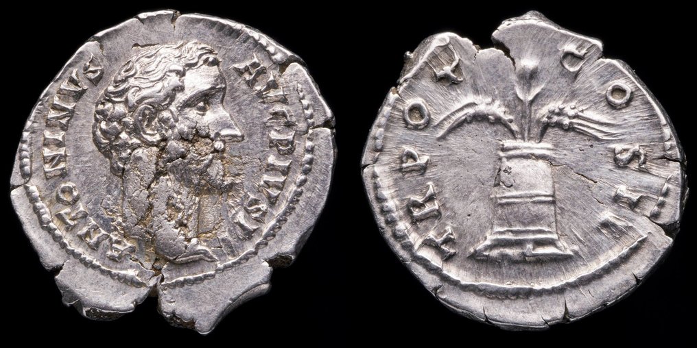 羅馬帝國. 安敦寧·畢尤 (AD 138-161). Denarius TR POT COS II  (沒有保留價) #1.0