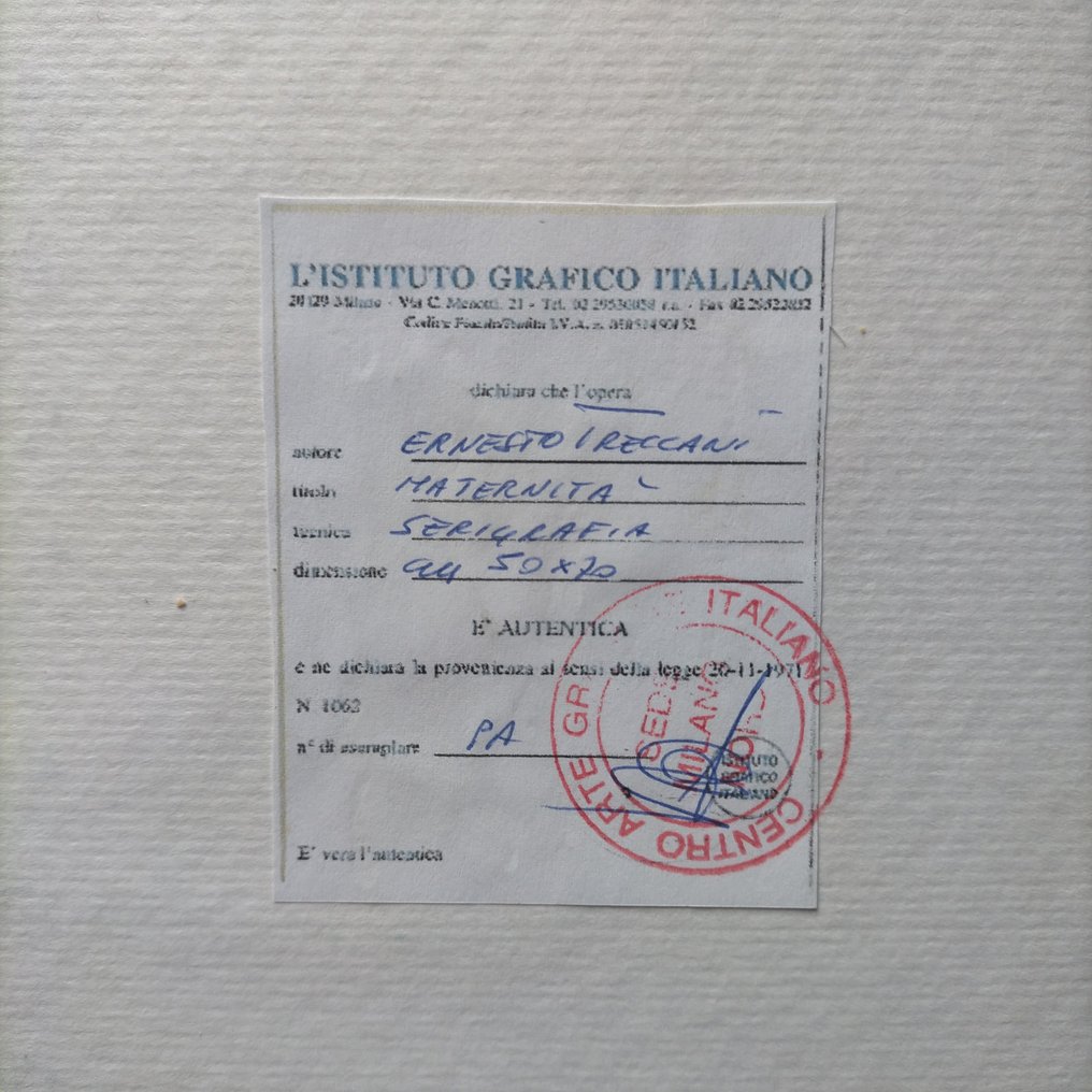 Ernesto Treccani - Maternità #1.0