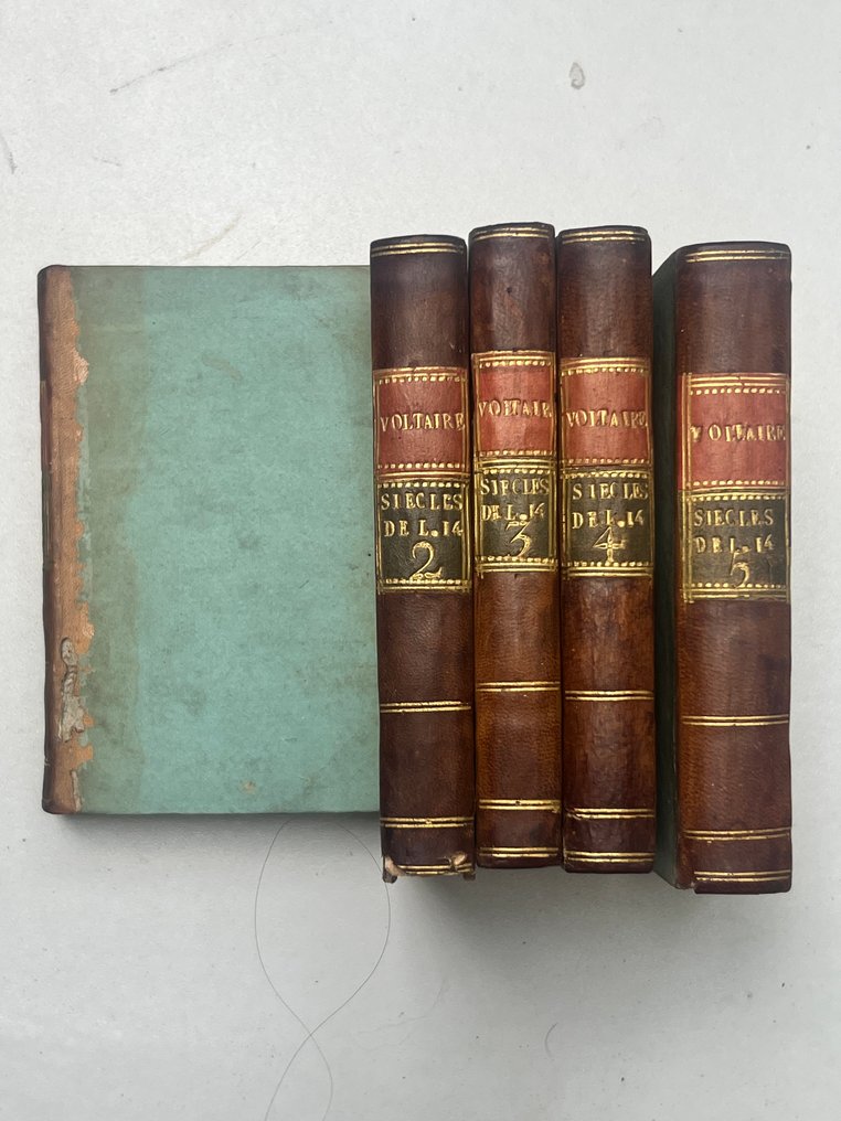 Voltaire - Voltaire – Siècles de Louis XIV et de Louis XV – 5 volumes – édition stéréotype Didot - 1803 #1.0