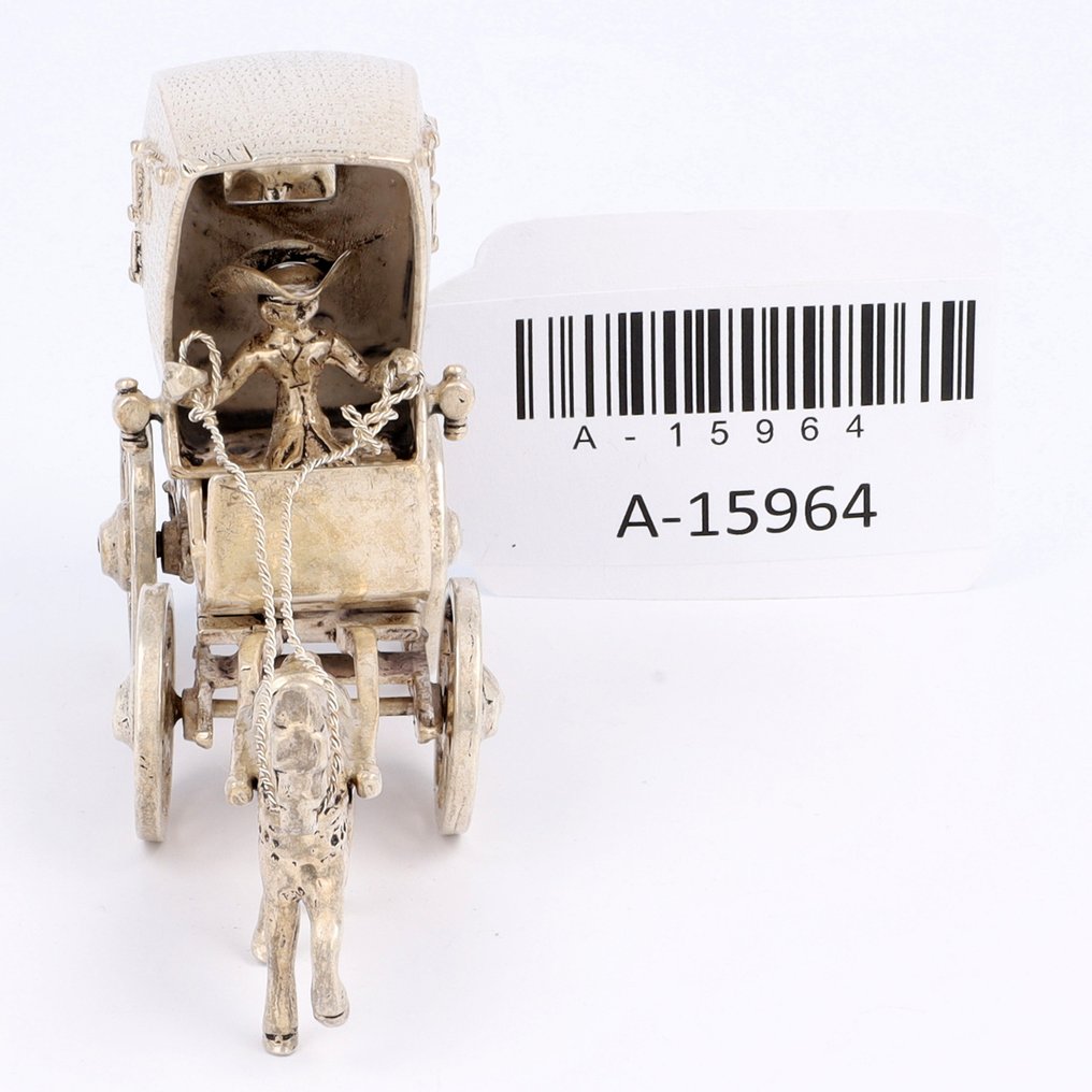 J. Weeda - Statuette - Prins Albert kar - .835 sølv #4.3