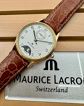 Maurice lacroix gold electroplated g10 top