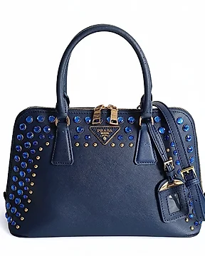 Blauwe prada tas on sale