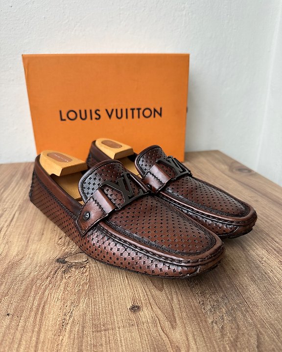 Louis Vuitton Blue Croc Embossed Leather Monte Carlo Loafers Size 41 Louis  Vuitton