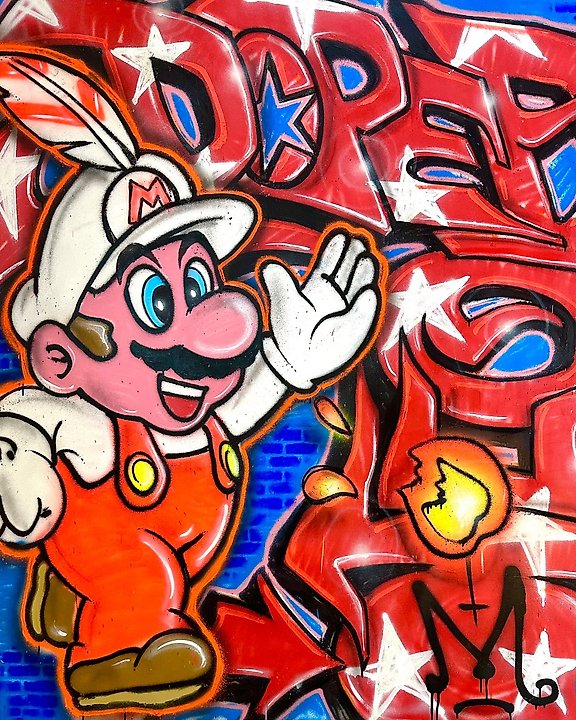 Doped Out M - Daisy Duck x Louis Vuitton - Spraypaint - Catawiki