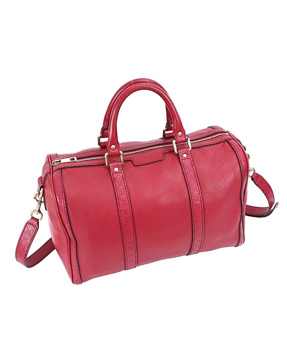 Gucci - Supreme Mini-Boston Bag-Leder/Canvas - Seltenes - Catawiki