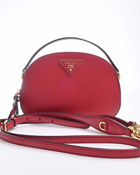 Sold at Auction: A RED LARGE PRADA GALLERIA SAFFIANO LEATHER BAG