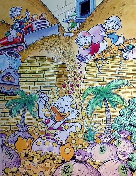 Patrick Block - Money Bin Shower - signed and numbered fine art giclée limited