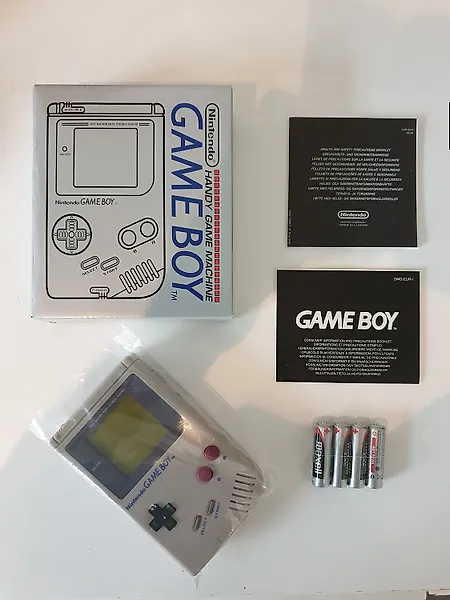 Nintendo - Gameboy Classic - DMG-01 1989 Console +Original Tetris Game - New State - Video game console + games - With reprobox