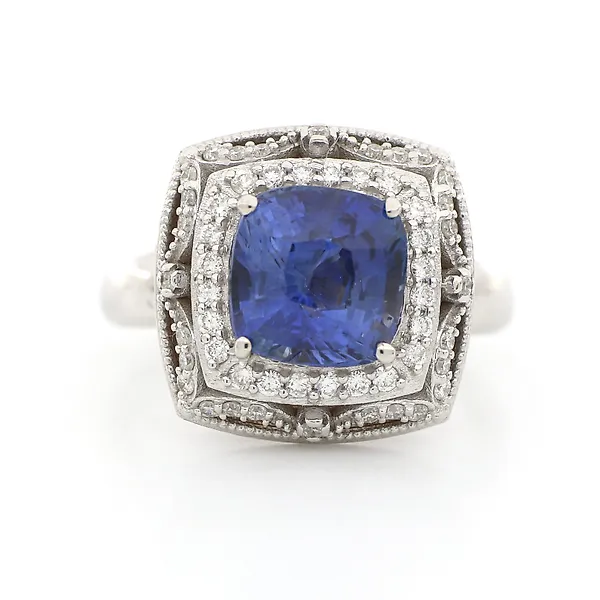 Bague saphir bleu cartier store