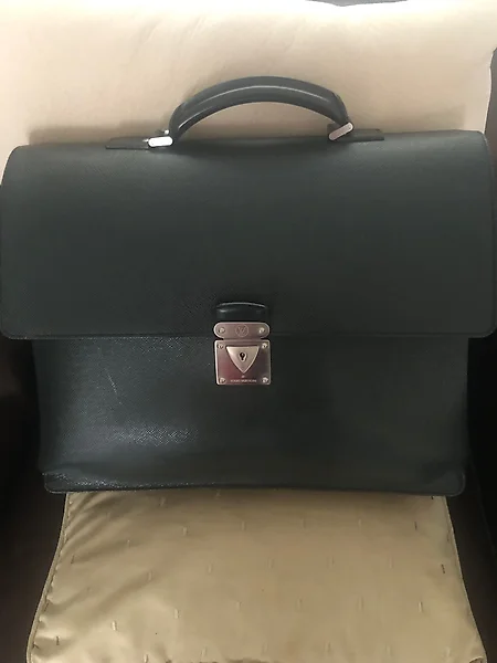 Louis Vuitton Robusto Briefcase Monogram Taiga Brown in Coated
