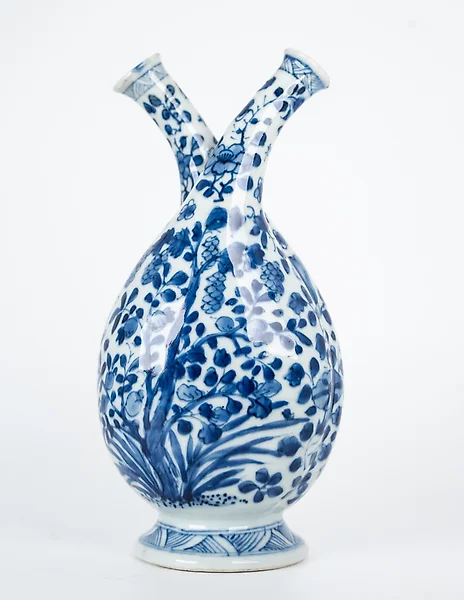 Vaso ceramica verde giada c/bordo — Vasi in Ceramica