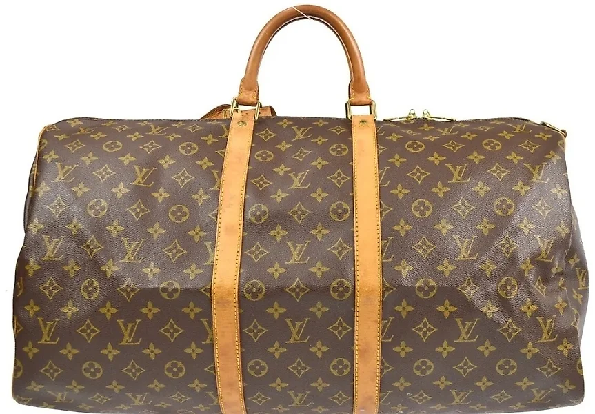 Gorgeous Authentic Louis Vuitton Monogram Keepall 50 Duffle Bag Custom  Painted