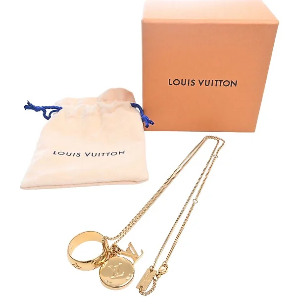 [Used] Louis Vuitton LV Circle Louisette Necklace Necklace M00365 Gold  Metal Accessories M00365