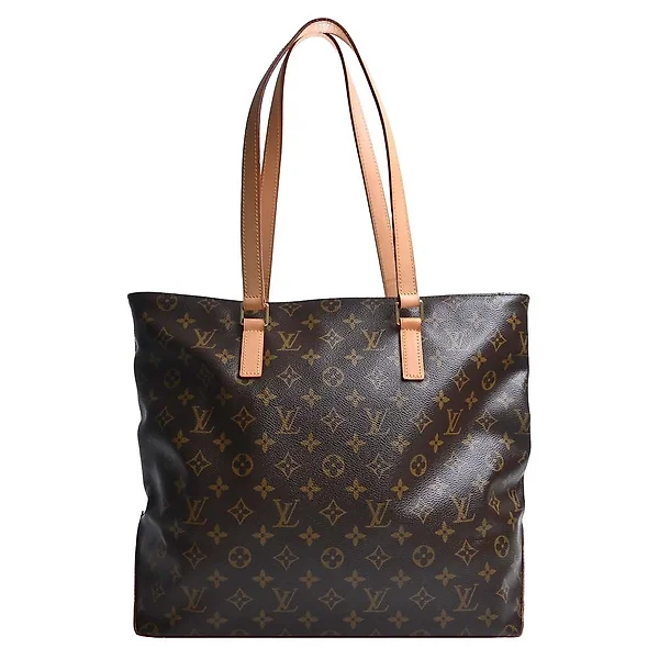 Louis Vuitton Cabas Mezzo Brown Canvas Bag *Pre Owned* FREE SHIPPING