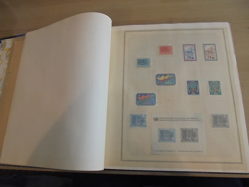Explorer World Stamp Collector Album 1960 - Partially Filled