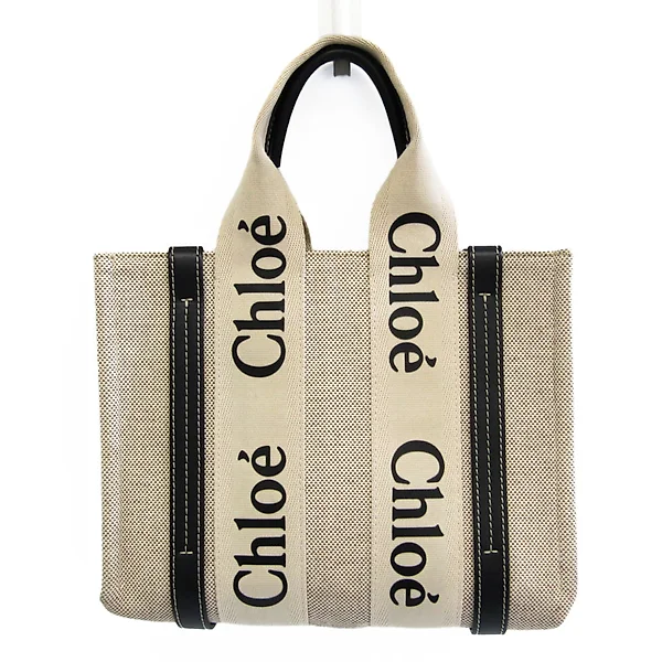 Chloé Logo Canvas Leather Changing Bag