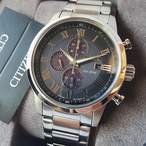 Chronograph in for wristwatch Sale Citizen Online Steel Auctions