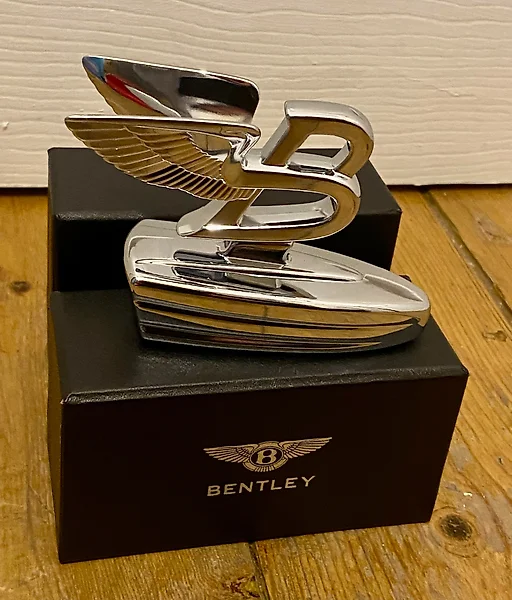 Bentley Mascot Large Paper Weight Desk Ornament BENTLEY FLYING B Mascot  Polished Aluminium Automobillia 
