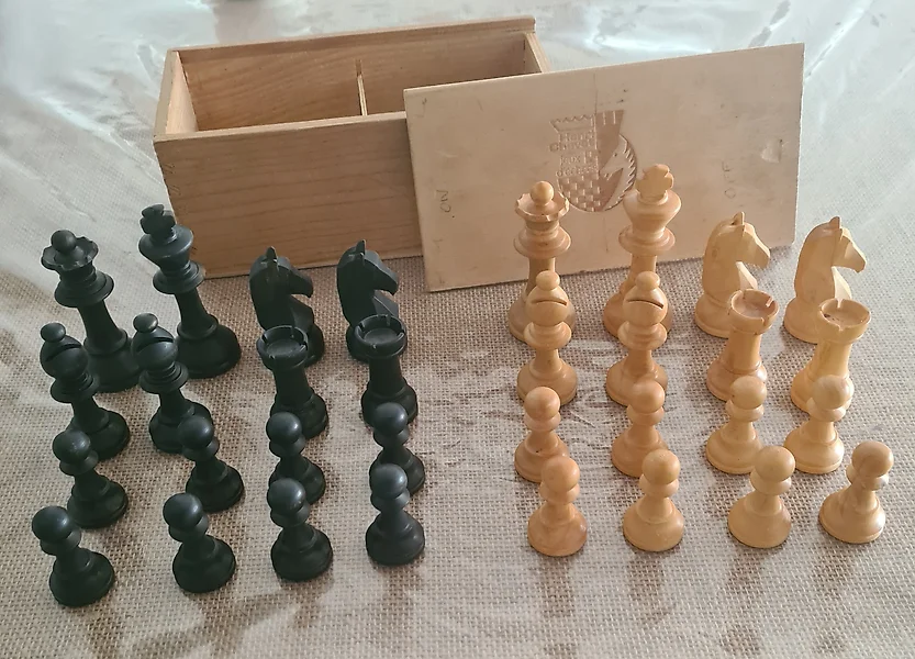 Classic French-Style Staunton Solid Brass Chess Set by Italfama