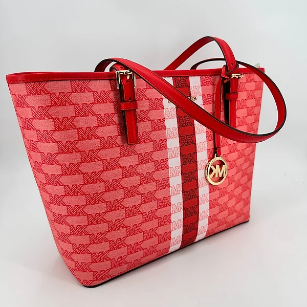Michael kors red handbag deals