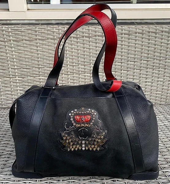 Louboutin leer zwart hot sale