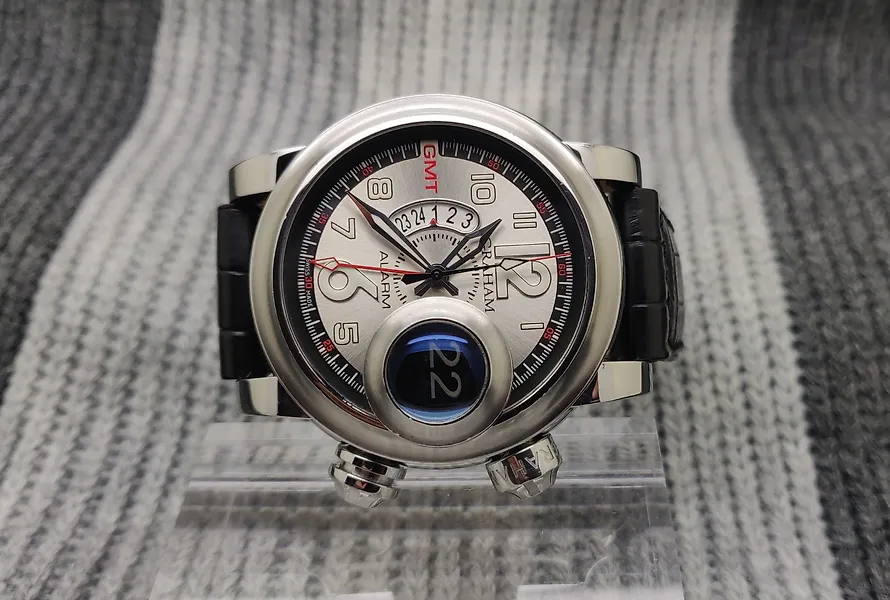 Graham - Automatic Graham Swordfish Grillo Alarm Gmt Men Watch - 2SWGS.S08A - Men - 2011-present