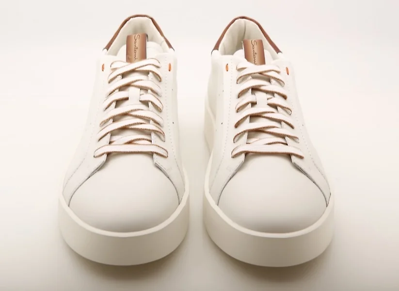 Santoni sneakers bianche online