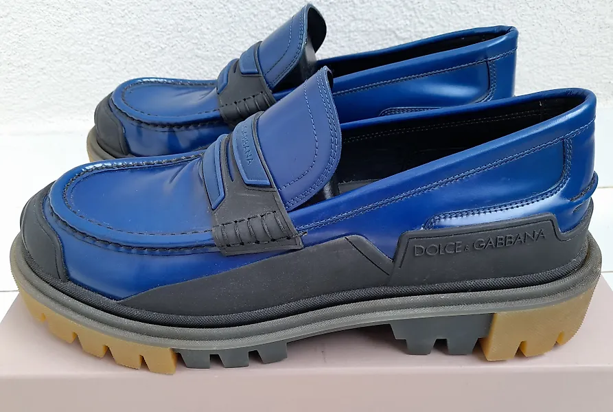 Dolce gabbana discount blue shoes