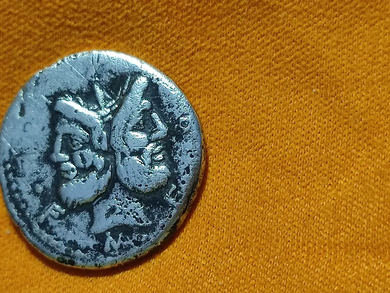 Denario A. Postumio Albino, 131 a.C. antiche in Vendita in Asta