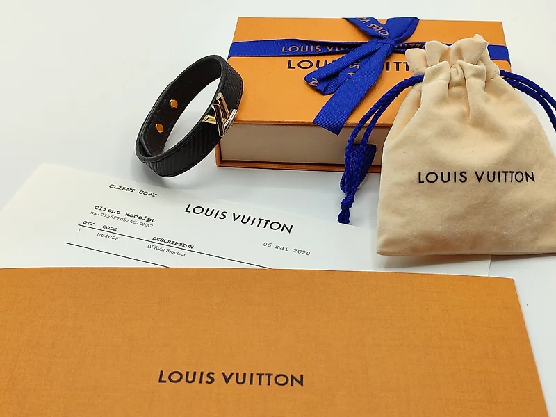 Louis Vuitton hair band black mesh monogram Used Japan Fedex