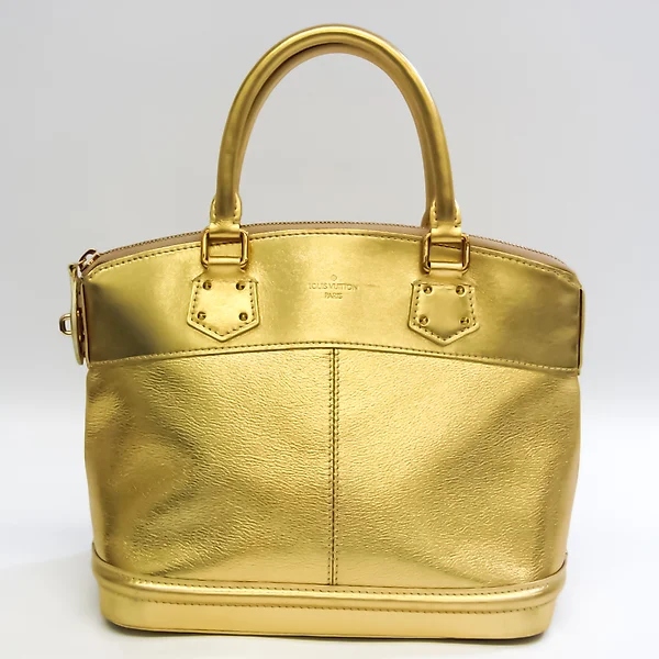 Lot - LOUIS VUITTON Lockit handbag in yellow patent monogram