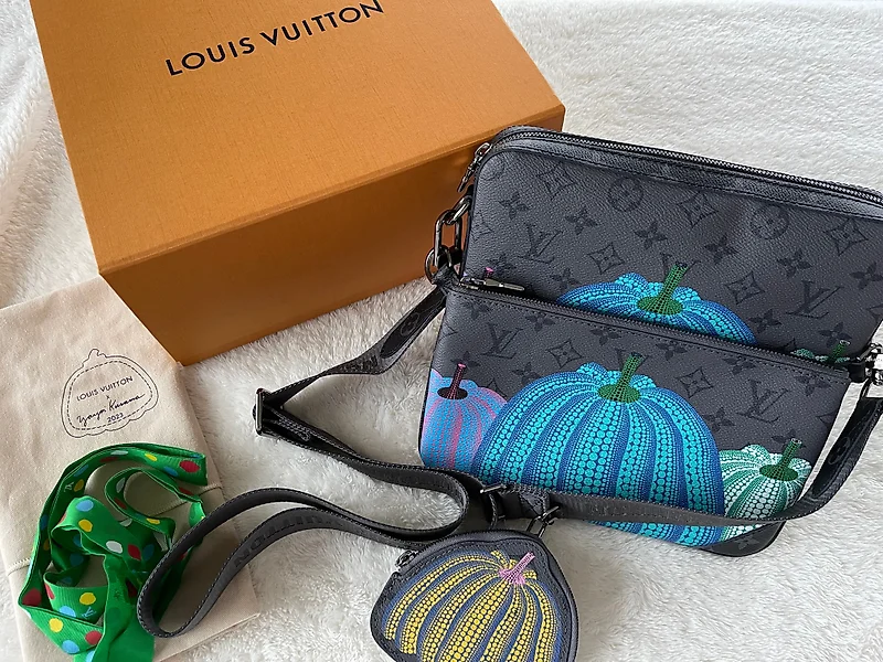 Louis Vuitton LV Keepall 55 Kusama Multiple colors Cloth ref