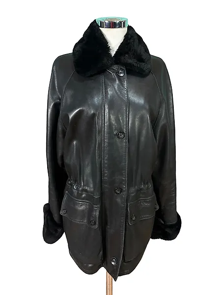 Giubbotto pelle moncler discount