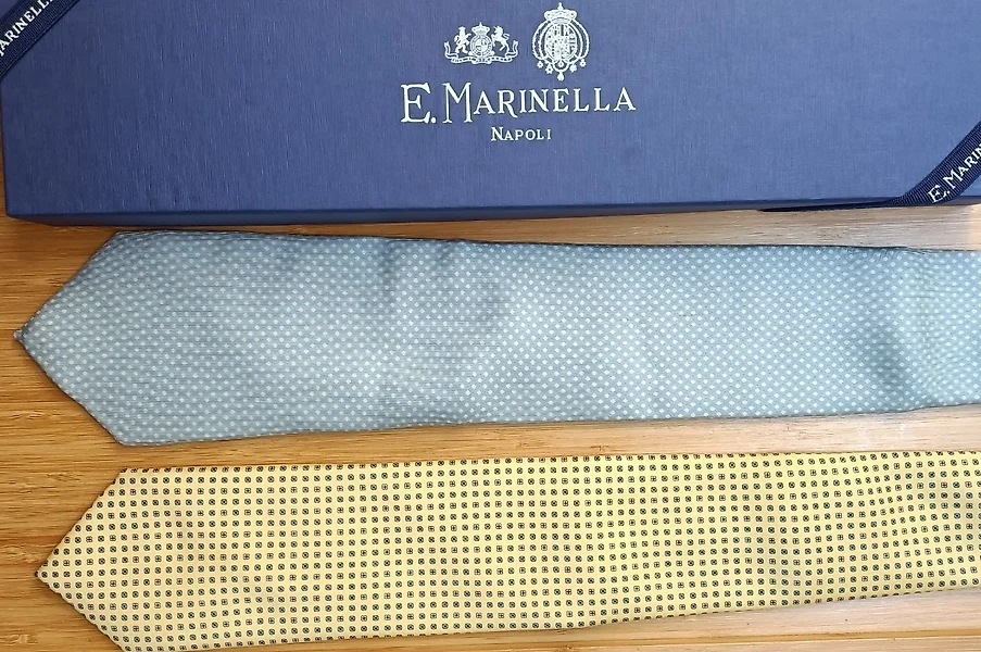 E.MARINELLA Saffiano Leather Credit Card Holder