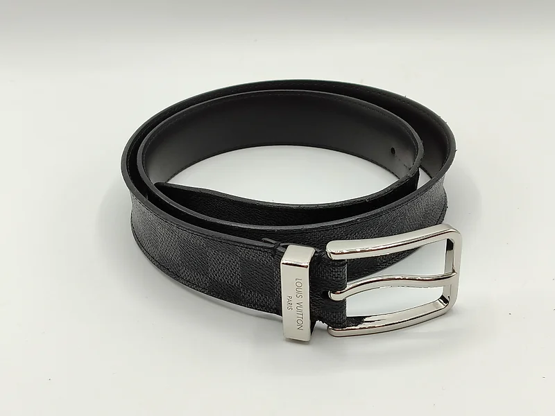 Sold at Auction: A men's belts marked Louis Vuitton size 85/34