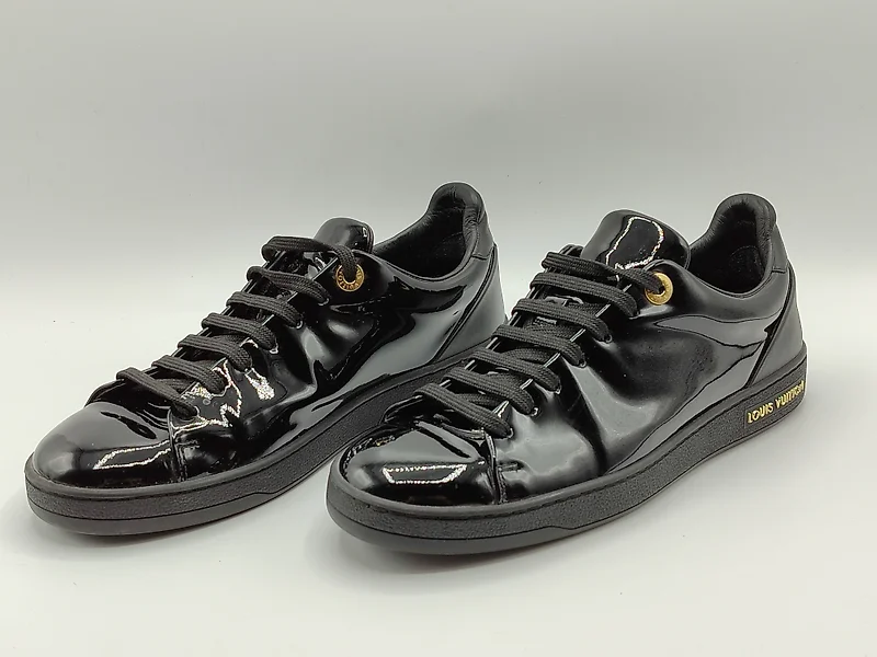 Frontrow patent leather trainers Louis Vuitton Black size 38 EU in