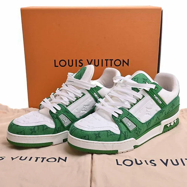 Louis Vuitton, Shoes, Louis Vuitton Trainers Blue Colorway 0 Authentic  Box And Dustbag Included