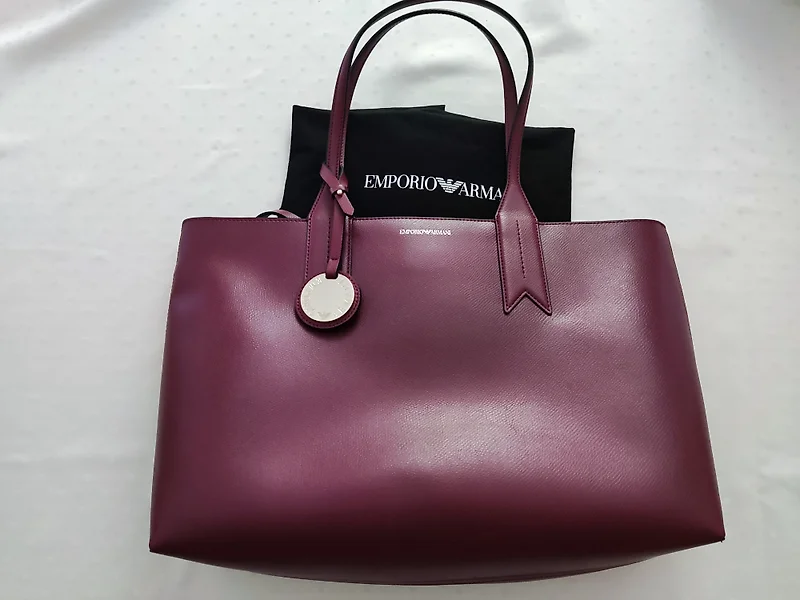 Emporio Armani - Authenticated Bag - Leather Brown Plain for Men, Very Good Condition