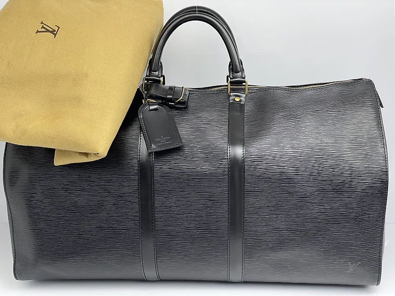 Sold at Auction: Louis Vuitton, Louis Vuitton Keepall Bandouliere Bag Monogram  Eclipse Canvas 55 Black