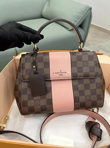 LOUIS VUITTON Bond Street BB Damier Ebene Crossbody Bag Magnolia